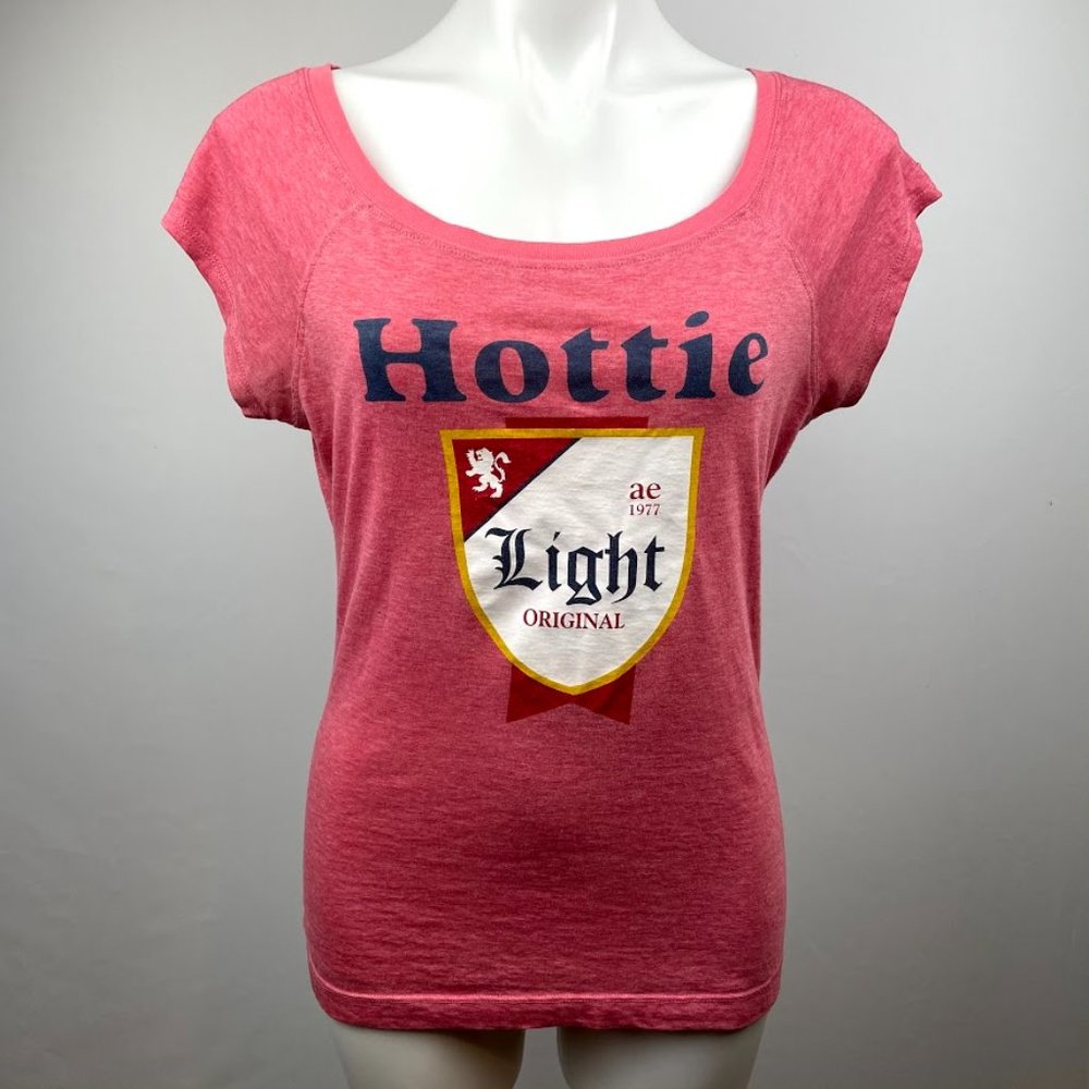 AEO Pink Original Hottie Graphic Tee Size Large